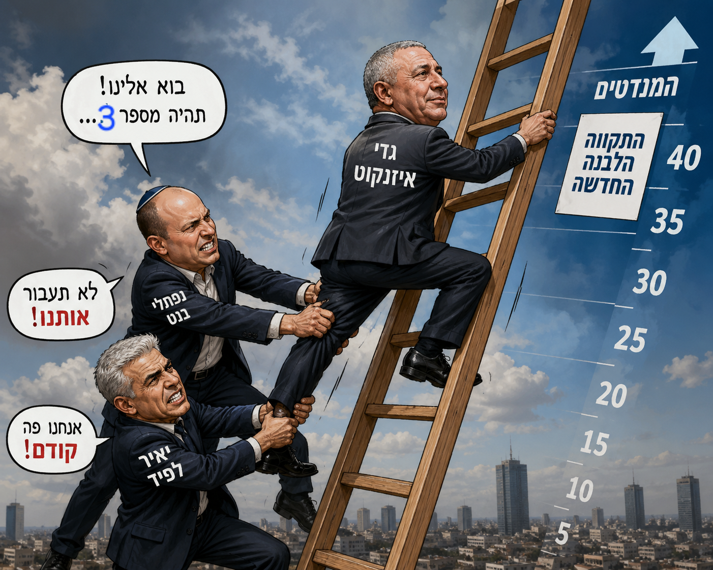 מועדון הקטנטנים: בנט ולפיד נגד החבר החדש