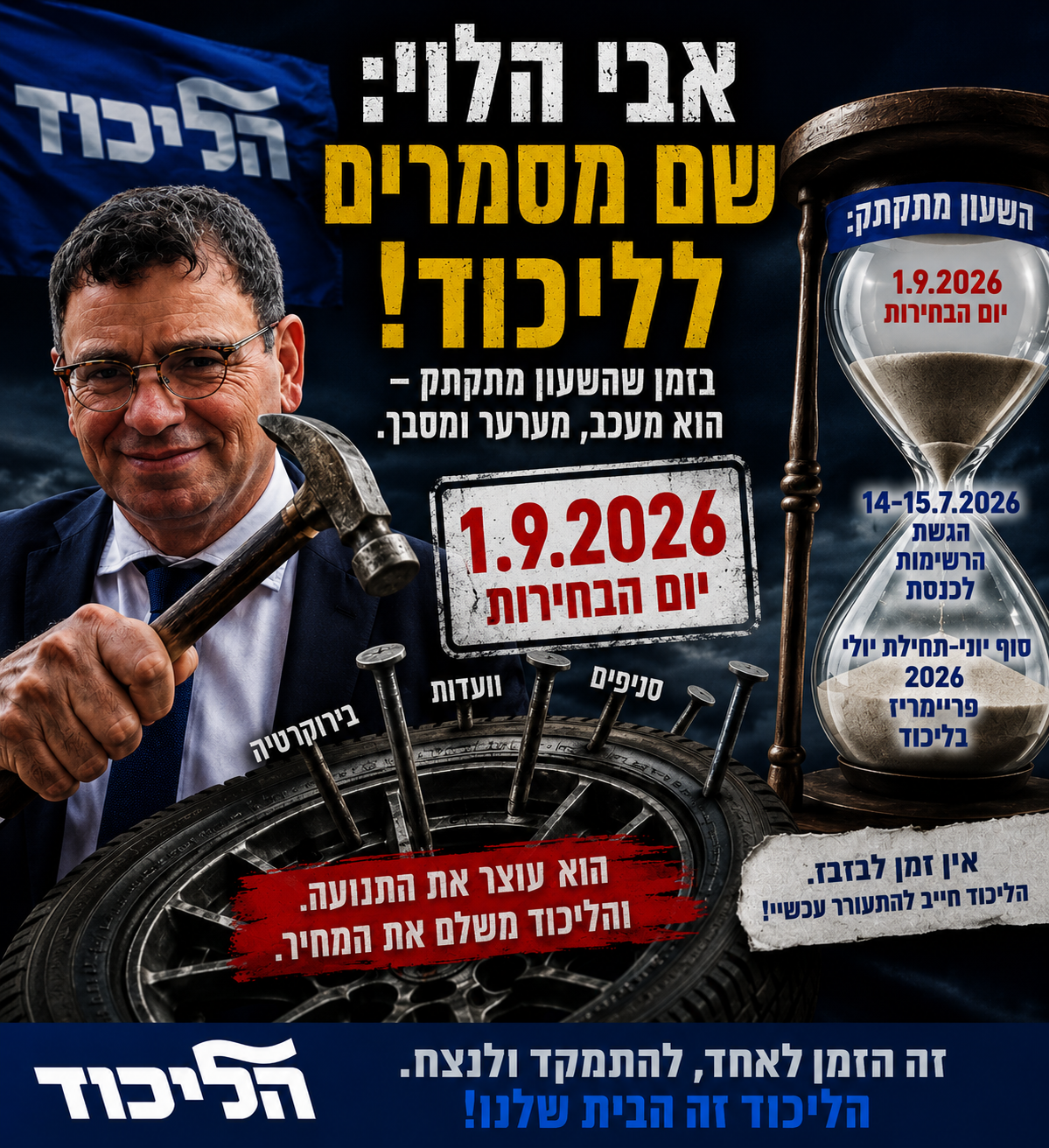 הזמן אוזל: הליכוד בדרך למירוץ נגד השעון