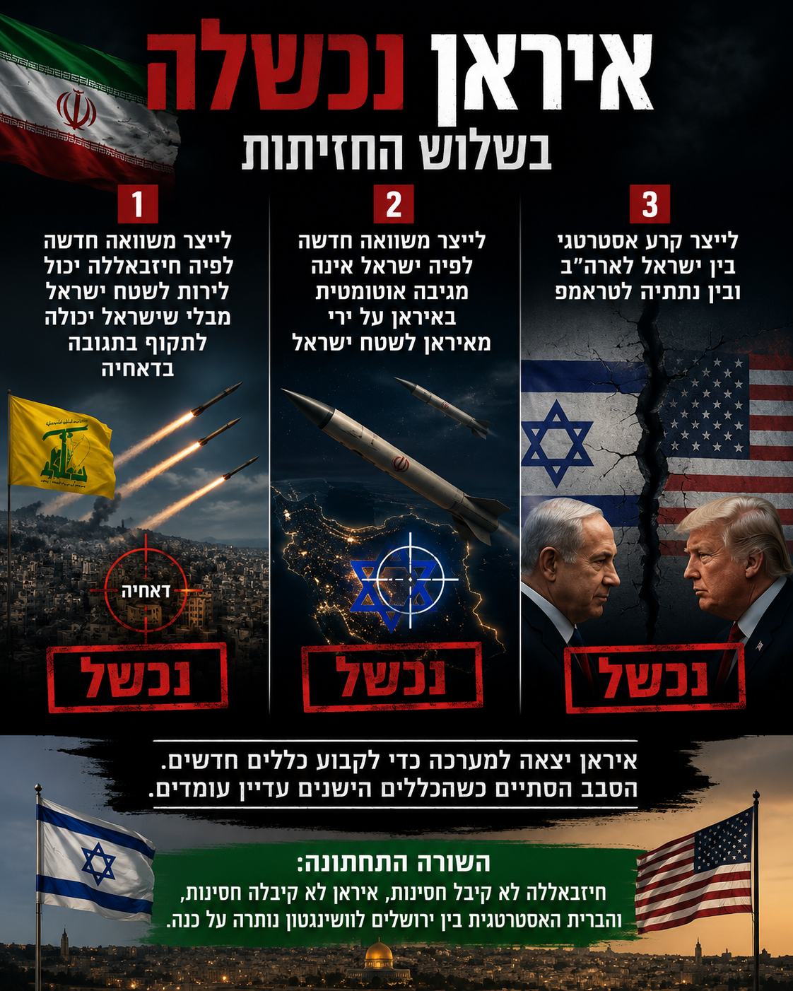 איראן באה לשנות את המשוואה – ויצאה בלי משוואה