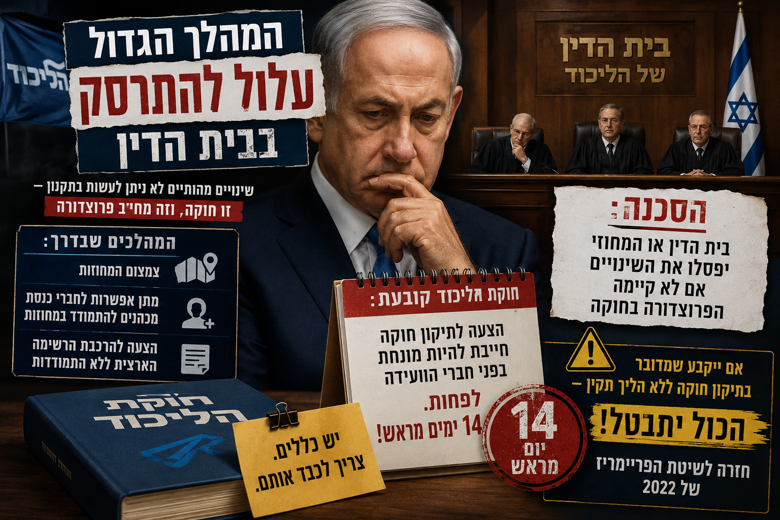  14 ימים שעלולים להפיל את כל המהלך