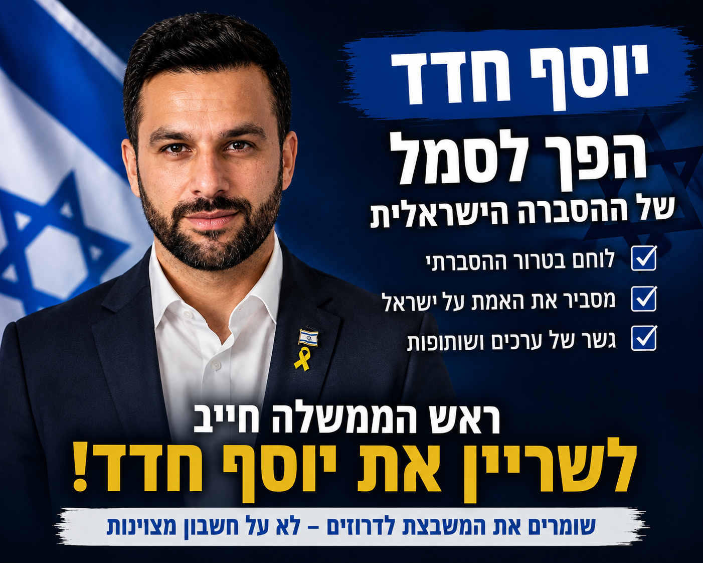 בכיר בליכוד: דבריו של עבד עפיף נגד יוסף חדד – חציית קו אדום