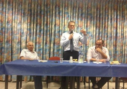 הקבוצה הצפונית בכנס עם שר התקשורת והגנת העורף גלעד ארדן