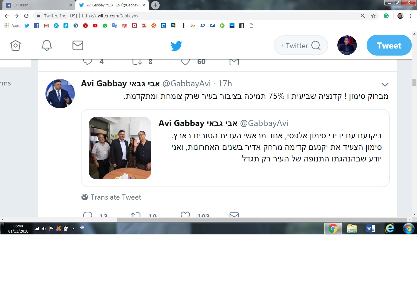 נאחז בקרנות המוניציפאלי